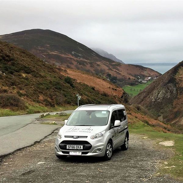 Minibus in Snowdonia